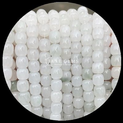 Gems Bead Rose Quartz Ice Green Jade Natural Crystal Gemstone Apple Shape Loose Bead Strands do produkcji biżuterii