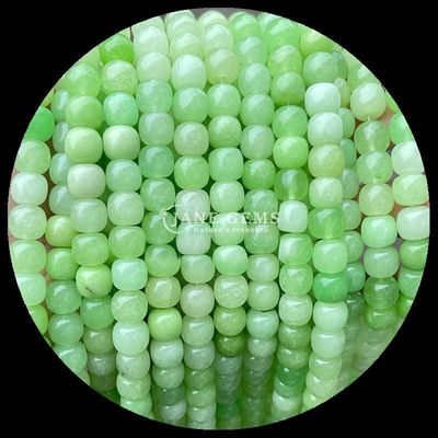 Gems Bead Rose Quartz Ice Green Jade Natural Crystal Gemstone Apple Shape Loose Bead Strands do produkcji biżuterii