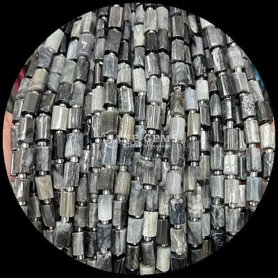Gems Bead Natural Crystal Strawberry Quartz Gemstone Faceted Cylinder Shape Loose Bead Strands do produkcji biżuterii