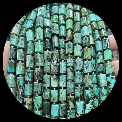 Gems Bead Natural Crystal Apatite Rhodonite Gemstone Faceted Cylinder Shape Loose Bead Strands do produkcji biżuterii