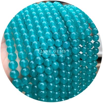 Lawenda Chalcedony Jasny czerwony Chalcedony okrągłe koraliki półproduktów biżuterii DIY Akcesoria