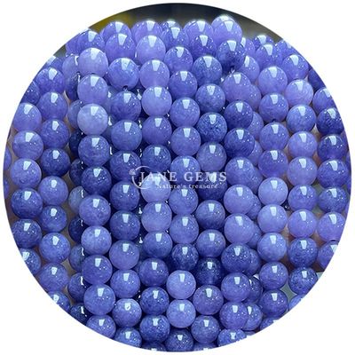 Lawenda Chalcedony Jasny czerwony Chalcedony okrągłe koraliki półproduktów biżuterii DIY Akcesoria