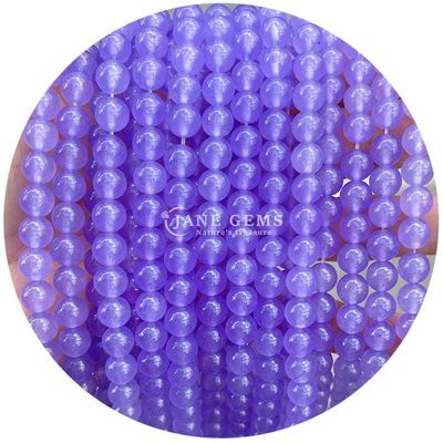 Lawenda Chalcedony Jasny czerwony Chalcedony okrągłe koraliki półproduktów biżuterii DIY Akcesoria