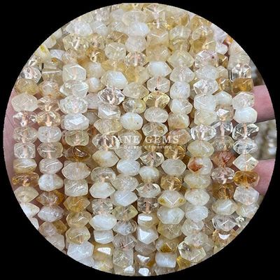 Gems Bead Natural Crystal Citrine Rose Quartz Gemstone Irregular Tumbled Shape Loose Bead Strands for Jewelry Making