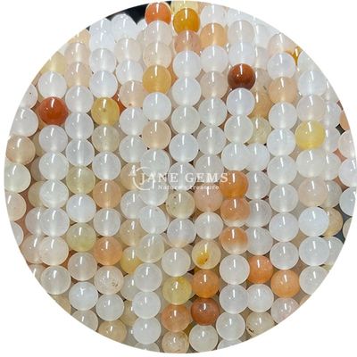 Naturalny kamienie szlachetne koraliki Strand Round Crystal Stone Luźne koraliki Do biżuterii Bracelet Making