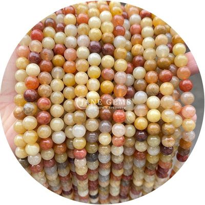 Naturalny kamienie szlachetne koraliki Strand Round Crystal Stone Luźne koraliki Do biżuterii Bracelet Making