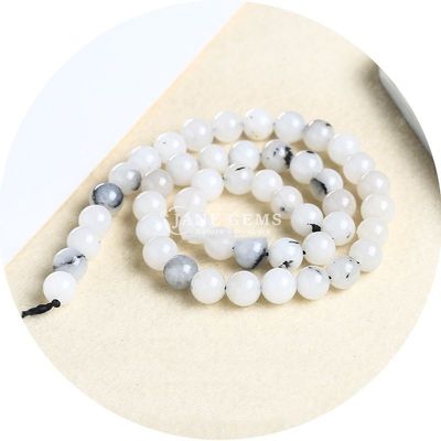 Xinjiang Chalcedony Bead Strands Round Shape Stone for Jewelry in Amazonite Color