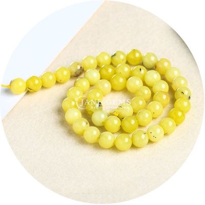 Xinjiang Chalcedony Bead Strands Round Shape Stone for Jewelry in Amazonite Color