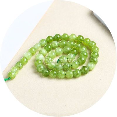 Xinjiang Chalcedony Bead Strands Round Shape Stone for Jewelry in Amazonite Color