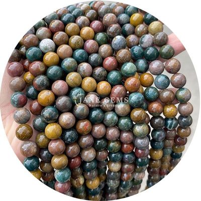 Naturalny kamienie szlachetne Kamienie oceaniczne Jasper Smok Krew Smoka Luźne struny koraliki do robienia biżuterii