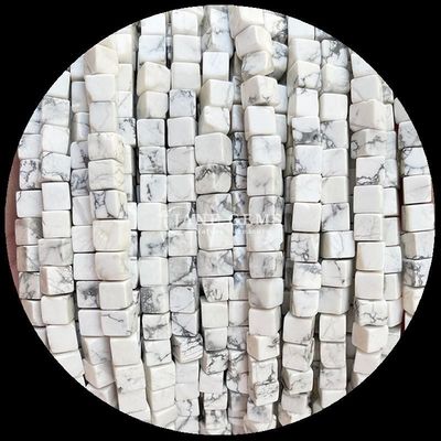 Kwadratowy kształt Howlite Lapis Lazuli Luźne paski korali do robienia biżuterii DIY