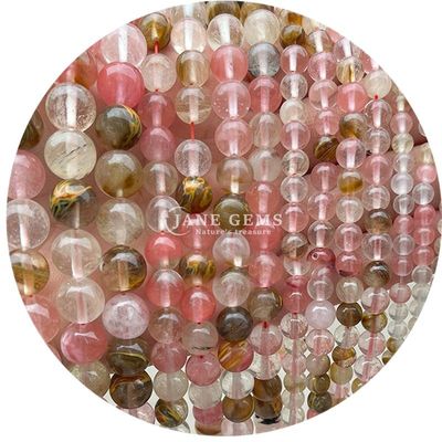 Naturalne czarne paski Rhodochrosite kamienie szlachetne Perły do biżuterii Robienie bransoletek DIY