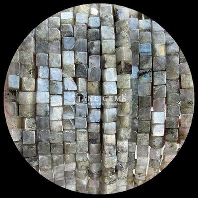 DIY biżuteria i kryształy naturalny Labradorite Blue Dot Luźne struny korali w różnych rozmiarach