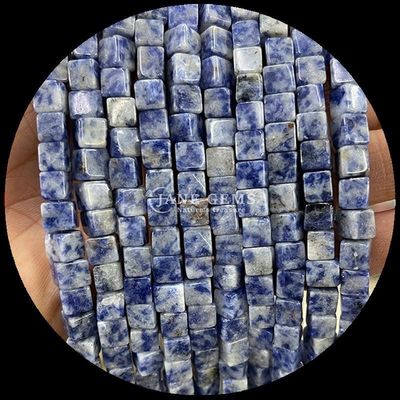 DIY biżuteria i kryształy naturalny Labradorite Blue Dot Luźne struny korali w różnych rozmiarach