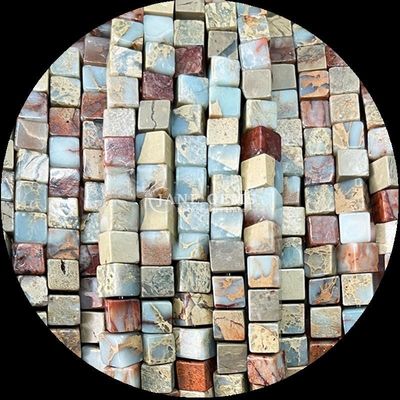 Naturalny Jade Południowy Amazonit Kwadratowy Kształt Kamienie szlachetne Wiązki korali do robienia własnego biżuterii i uzdrawiającej energii