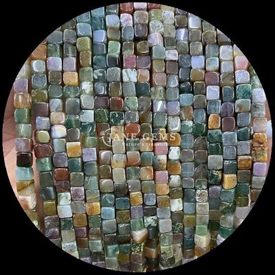 Indian Agate Blue Dot Beads do uzdrawiania kryształów i robienia biżuterii DIY w różnych rozmiarach