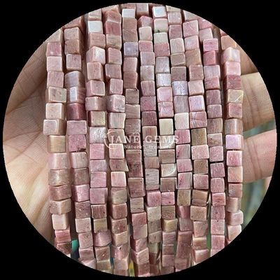 Kwadratowy kształt naturalny kamienie szlachetne Perły cytrynowe Jade Jade Rhodonite Luźne struny perły do leczenia i DIY biżuteria Ma