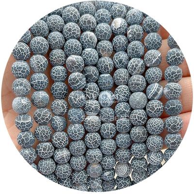 Zmrażone Healing Matte Round Beads Produkty półfabrykowane Do DIY Gift Ręcznie wykonane biżuteria