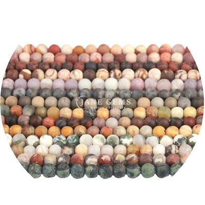 Zmrażone Healing Matte Round Beads Produkty półfabrykowane Do DIY Gift Ręcznie wykonane biżuteria