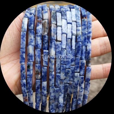 Naturalny kamienie szlachetne koralik prostokątny kształt cytryny Jade Jade Howlite Luźne nici do DIY