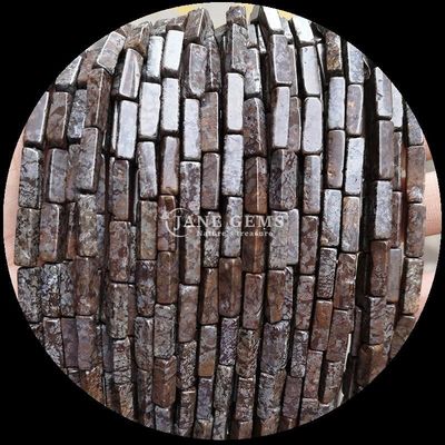 Naturalny kamienie szlachetne koralik prostokątny kształt cytryny Jade Jade Howlite Luźne nici do DIY