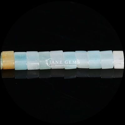 Naturalny kamień szlachetny Polerowane wykończenie kostki Amazonite Picture Jasper Luźne struny korali do robienia biżuterii