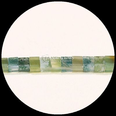 Naturalny kamień szlachetny Polerowane wykończenie kostki Amazonite Picture Jasper Luźne struny korali do robienia biżuterii