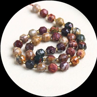 Naturalny kamienie szlachetne polerowane koraliki Faceted luźne Rhombus koraliki do robienia biżuterii