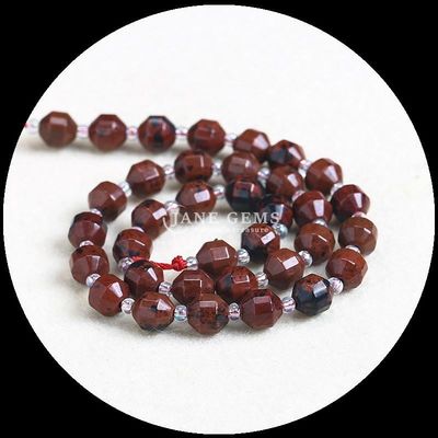 Naturalne kolczyki w kształcie oliwnej kolczyki z twarzami w formie luźnej kamienia czerwony jaspis mookite luźne nici do biżuterii DIY