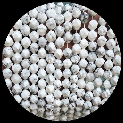 Facety wielobarwne Howlite Mapy Kamień Luźny Strand kamienie szlachetne Perły do biżuterii DIY