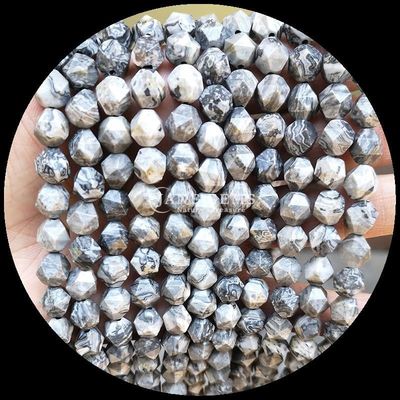 Facety wielobarwne Howlite Mapy Kamień Luźny Strand kamienie szlachetne Perły do biżuterii DIY