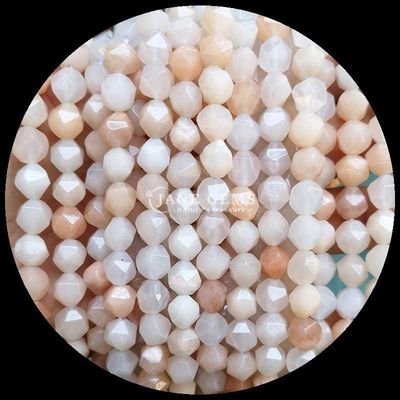 Luźne naturalne diamenty z facetami kamieni szlachetnych koraliki morganit różowy awenturyn luźne nici do robienia biżuterii