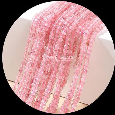 Wielokolorowy naturalny mini sześcian kwadratowy kamienie szlachetne koraliki różowy kwarc apatyt dla DIY bransoletka naszyjnik kolczyk biżuteria