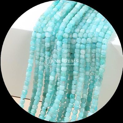 Polerowany wielobarwny lapis lazuli Amazonite Cube Cut Gemstone Beads do robienia biżuterii DIY