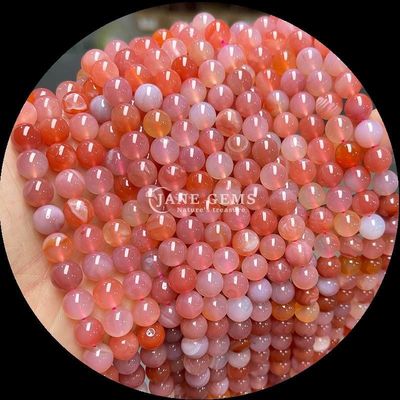 DIY biżuteria tworzenie 8 mm okrągłe naturalne kamienie szlachetne koraliki w agate wiśniowy i różne agate nici do kolczyków