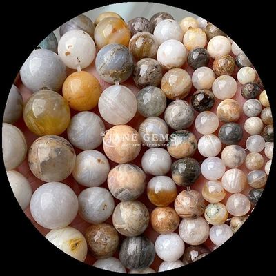 Okrągły kształt 8mm naturalny kamienie szlachetne koraliki różne koraliki agatowe koraliki cornelian żółty pasmowy agat luźne koraliki pręty do biżuterii DIY