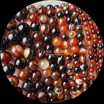 Strawkowe koraliki agatowe koraliki kamienne 8 mm do biżuterii