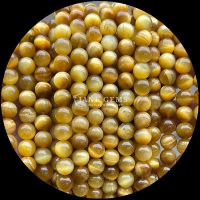 DIY biżuteria robienie kamieni szlachetnych koralik 8mm okrągły kształt tygrysie oko luźne struny koraliki