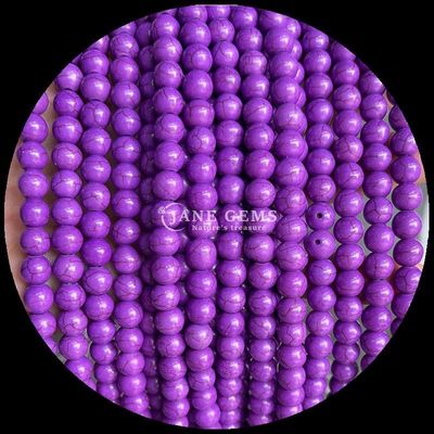 8mm Polerowane kamienie szlachetne koralik do biżuterii, różne kolory Turkusowe losy koralików