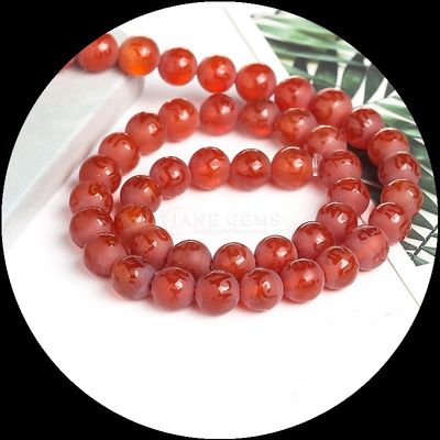 Naturalny kamień szlachetny Różne paski Agate Frosted Round Agate Loose Bead Strands Idealny dodatek do kolekcji naszyjnika