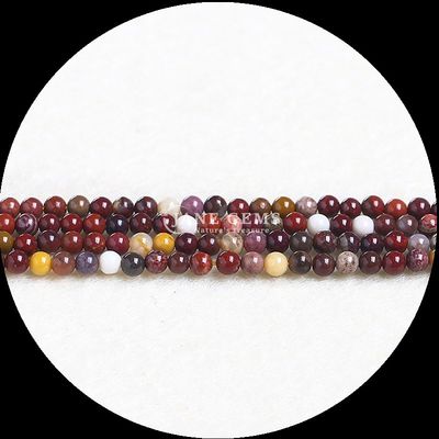 Naturalny kryształ Gojące kamienie szlachetne koraliki 8mm Okrągłe cięcie Czerwony jasper granat