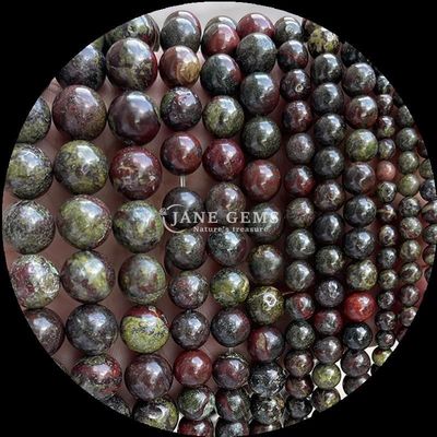 Okrągły kształt kamienie szlachetne koralik doskonały do bransoletek Różne rodzaje kamienia Krew smoka indiański achat Luźne okrągłe kamienie szlachetne koraliki pręty