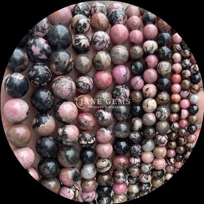 Kamień szlachetny okrągły kształt Howlite Rohdonite Crystal Stone Różne rodzaje kamieni uzdrawiających do biżuterii DIY