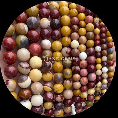 Kamień szlachetny okrągły kształt Howlite Rohdonite Crystal Stone Różne rodzaje kamieni uzdrawiających do biżuterii DIY