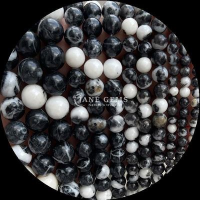 Gems Bead Round Shape 8mm Naturalny dla B2B Gemsone Distributors Różne Kryształowe Kamienie Leczące Zebra Jasper Amazonit i więcej dla DIY