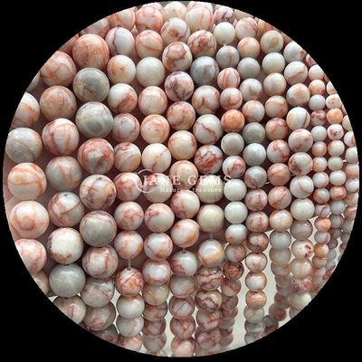 Gems Bead Round Shape 8mm Naturalny dla B2B Gemsone Distributors Różne Kryształowe Kamienie Leczące Zebra Jasper Amazonit i więcej dla DIY