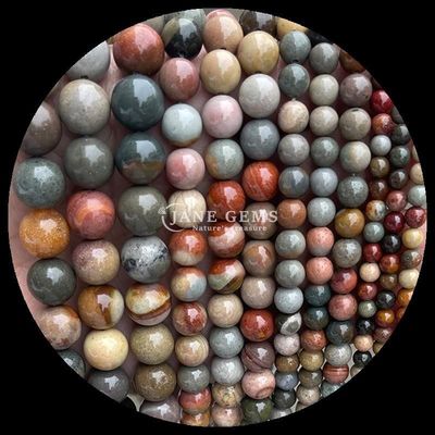 Gems Bead Round Shape 8mm Naturalny dla B2B Gemsone Distributors Różne Kryształowe Kamienie Leczące Zebra Jasper Amazonit i więcej dla DIY