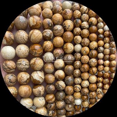 Kamienie szlachetne Krągły kształt Różne naturalne kamienie lecznicze Złoty piaskowiec Labradoryt Luźne struny wiązek dla wymagań klientów