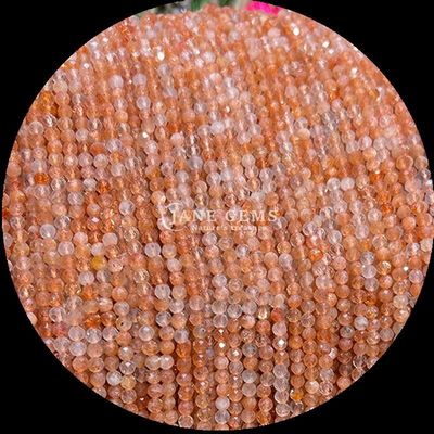 Okrągłe klejnoty koralik ostateczny wybór do robienia biżuterii DIY i indywidualnych akcesoriów Różne rodzaje Ruby Zoisite Truskawka Kwartosz Mini Faceted Loose Bead Strands Kryształowe Kamienie uzdrawiające