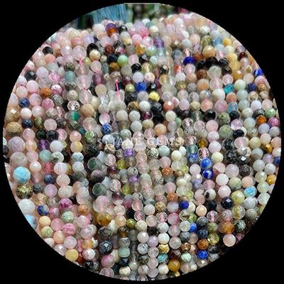 Naturalny kamienie szlachetne koraliki Amazonit Czarny Rutylowany Kwartz Różne rodzaje Kryształ Mini Faceted Luźne koraliki Różne kolory Wymogi